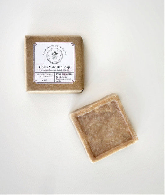 Pear Blossom & Vanilla Goats Milk Bar Soap