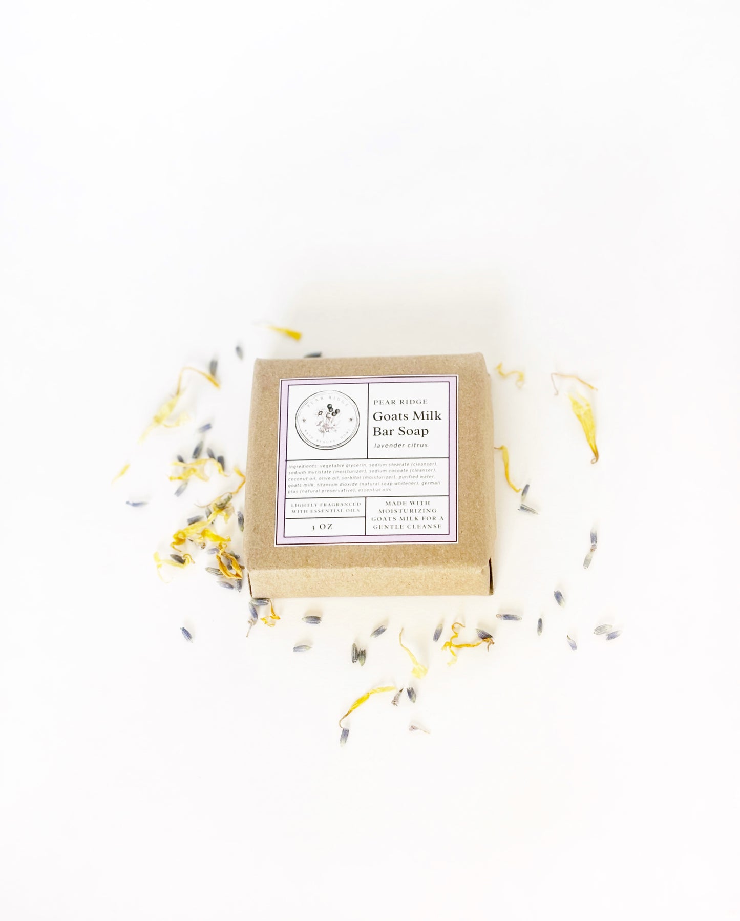 Lavender Citrus Goats Milk Bar Soap