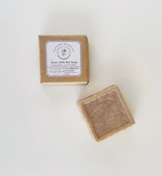 Pear Blossom & Vanilla Goats Milk Bar Soap