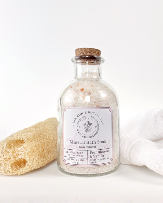 Deluxe Pear Blossom & Vanilla Mineral Bath Soak